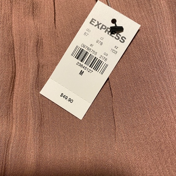 Express brand off the shoulder top. Size M. Dusty rose color. - Picture 3 of 6
